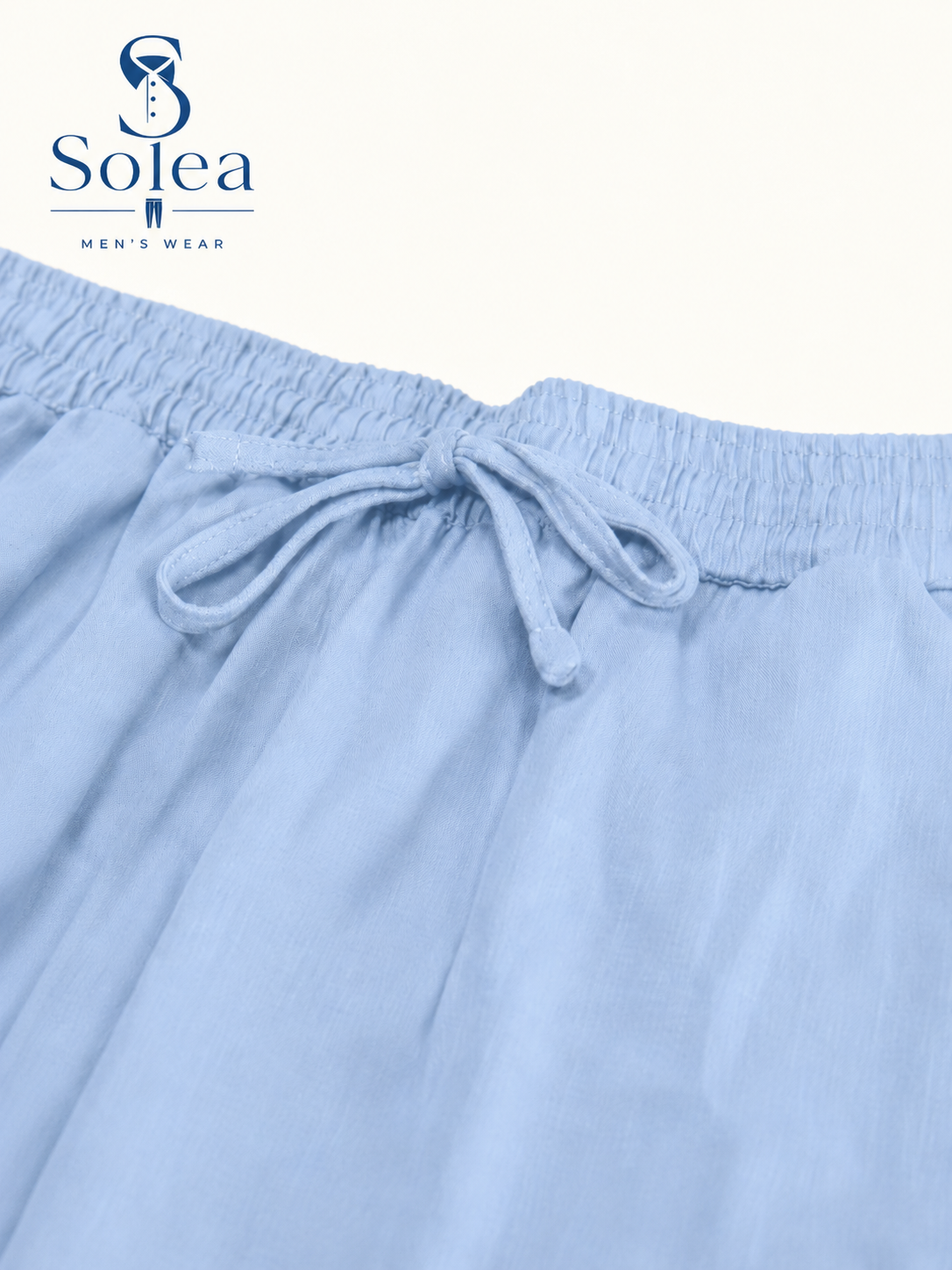 SOLEA - Completo da uomo, camicia e pantalone in cotone e lino